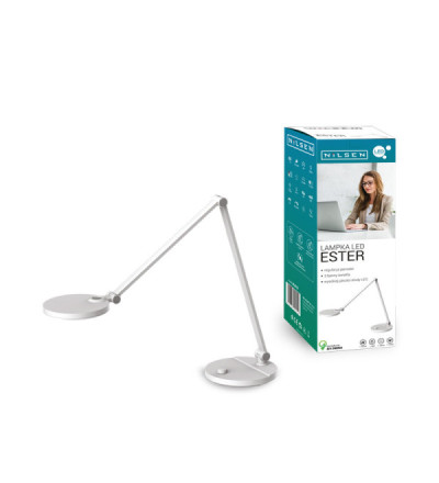 Lampka LED Ester kreślarska biała BL018E