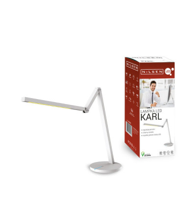 Lampka LED Karl kreślarska biała BL021E
